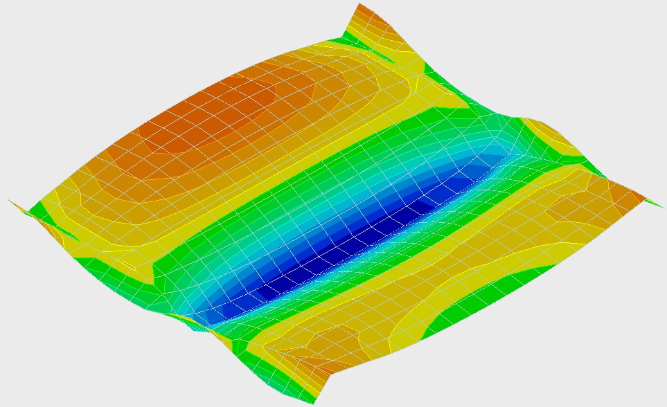 v6.0 实现板内力,配筋云图的3d显示